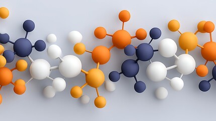 Colorful Molecular Structures Representing Organic Chemistry Concepts