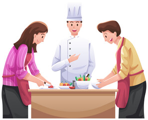 Cooking Competition Illustration