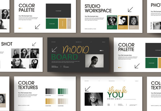 Mood Board Presentation Template for Creative Direction