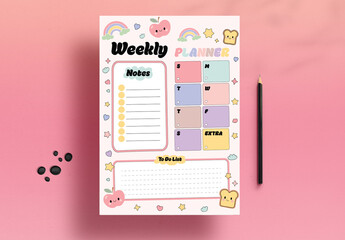 Weekly Planner Organizer Template