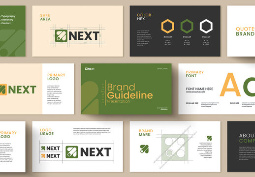 Minimal Modern Brand Guidelines Presentation Template