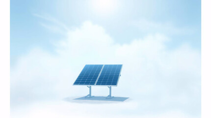 Two solar panels angled side by side, harnessing renewable solar energy.