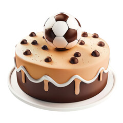 Delicious Chocolate Soccer Ball Cake with Candy Birthday Treat Sweet Dessert