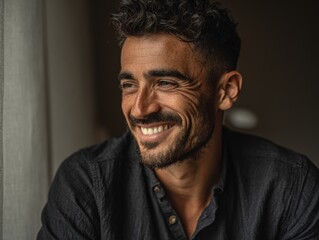 Fototapeta premium Professional headshot: confident businessman portrait