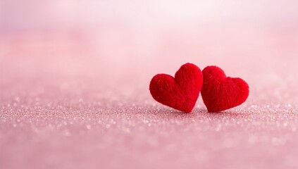 Obraz premium red heart on a red background