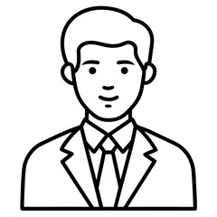 chartered accountant icon line art