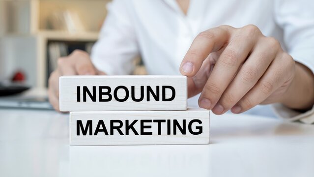 Inbound marketing strategy explained with blocks for business growth and successful digital campaigns
