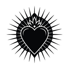 Sagrado Corazón de Jesús con rayos divinos