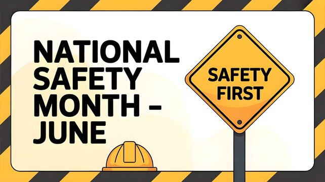 National safety month is celebrated every year in June to remind us the importance of safety and awareness of our surroundings.