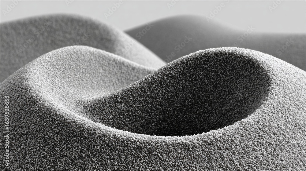 Poster textured grey surface highlights intricate patterns created by light and shadow in natural settings