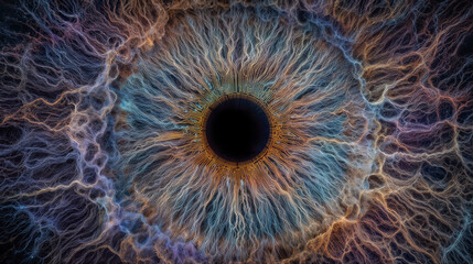 Macrophotography of an eye