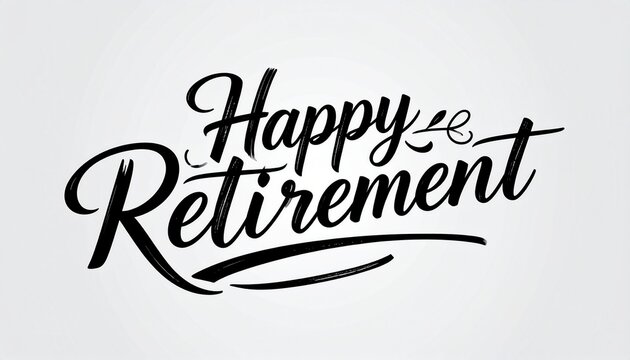 happy retirement text	