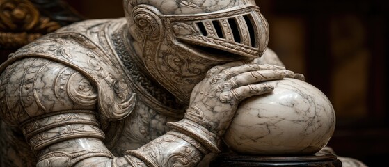 Pensive Knight Statue