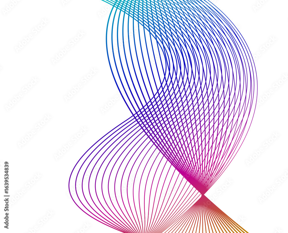 Poster design elements. wave of many lines. abstract vertical wavy stripes on white background isolated. cr