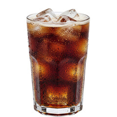 Cola or Soda with Ice and Condensation