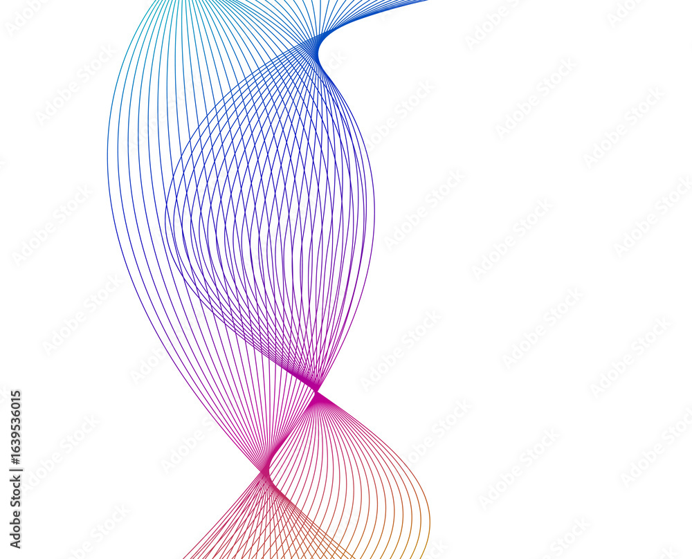 Poster design elements. wave of many lines. abstract vertical wavy stripes on white background isolated. cr