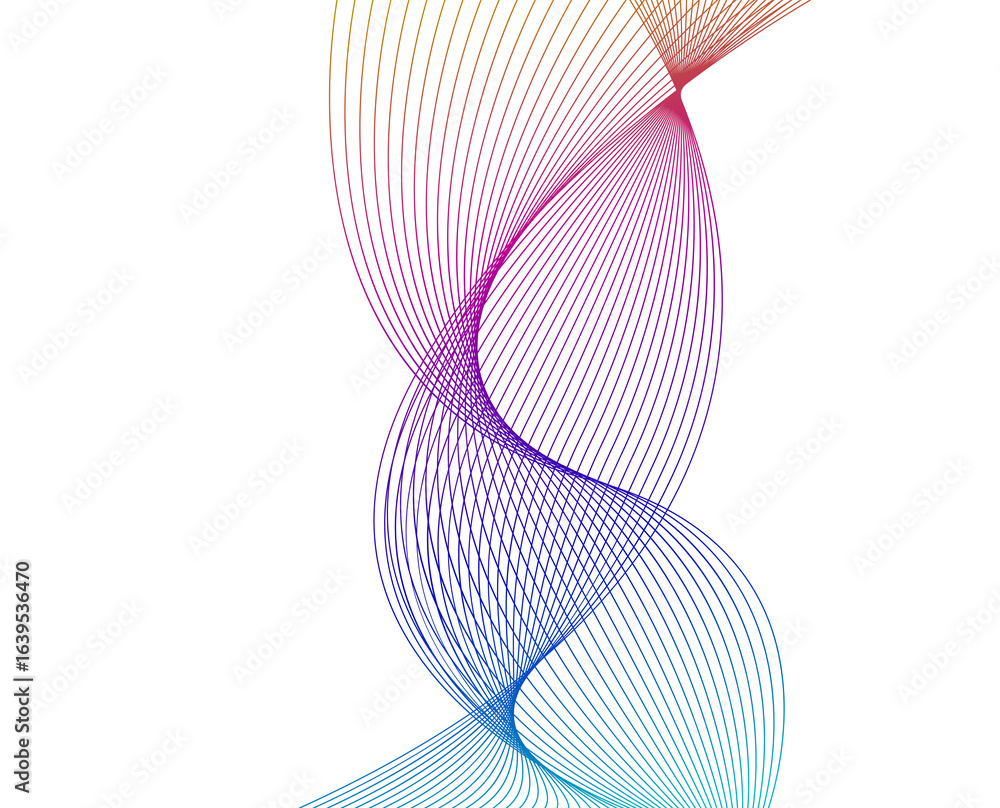 Poster design elements. wave of many lines. abstract vertical wavy stripes on white background isolated. cr