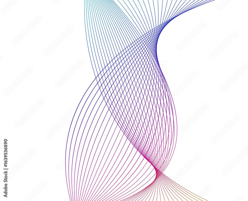 Poster design elements. wave of many lines. abstract vertical wavy stripes on white background isolated. cr