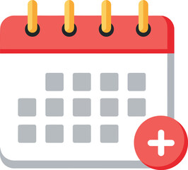Add new event calendar date reminder plus icon