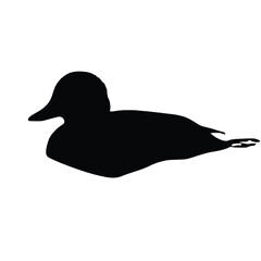  Graceful Duck Silhouette on Water Minimalist Wildlife Photography