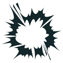 Cartoon speed effects, set of explosion motion line elements. Comic explosions, explosion smoke, hand-drawn action effects. Design illustrations.