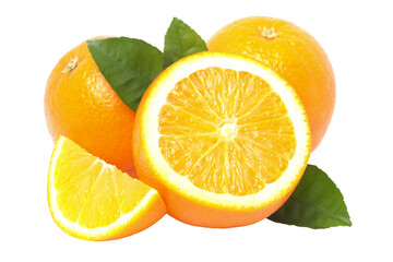 Fresh orange fruit isolated