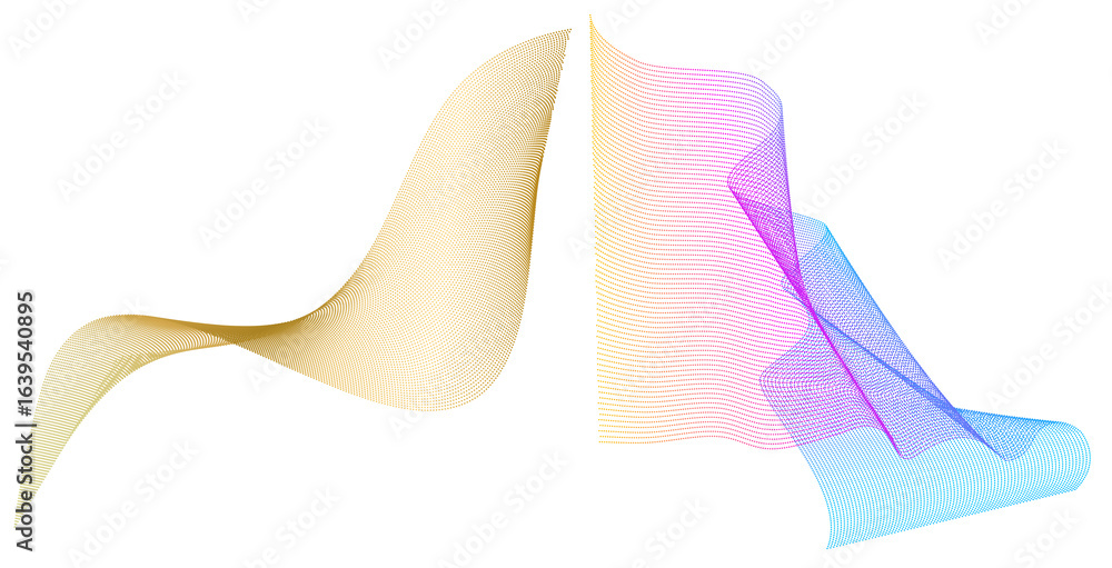 Poster design elements. wave of many lines. abstract vertical wavy stripes on white background isolated. cr