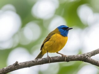 Obraz premium Blue-capped Tanager bird