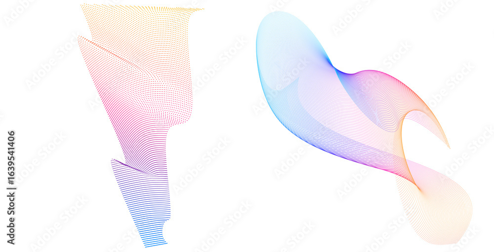 Poster design elements. wave of many lines. abstract vertical wavy stripes on white background isolated. cr