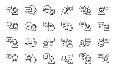 24 E-Commerce and Online Shopping Line Icons Cart, Payment, Delivery, Discount, Customer Service, Order Tracking, Return, and Loyalty Program Vector Icon Set