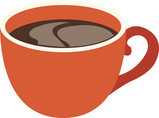 Illustration of Coffee Cup with Hot Drink