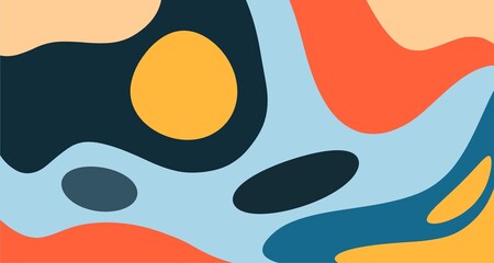 Abstract fun color pattern cartoon texture for doodle geometric background	
