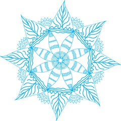 blue star on white
