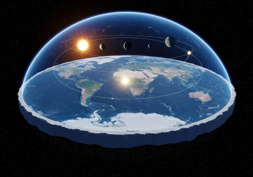 Dome on the flat earth - Powered by Adobe
