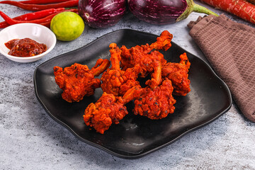 Indian cuisine - spicy Chicken lollipop