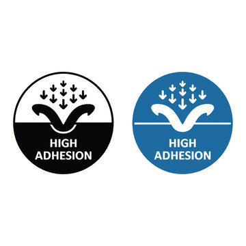 High adhesion symbol with arrows indicating grip