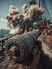 Pirate Ship Cannon Firing: International Talk Like a Pirate Day Adventure