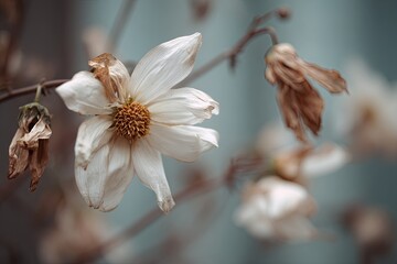Wilted White Flower