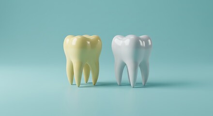 Teeth Whitening Comparison Yellow vs White Tooth Dental Health