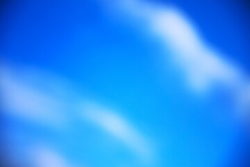 青空と白い雲をぼかした背景素材