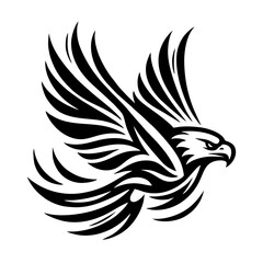 Obraz premium Eagle Vector Illustration - Flying Bird Design