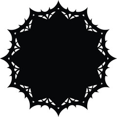 black and white vector illustration of a circle