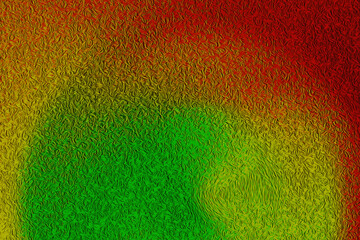 Colorful textured background creating visual interest with green, yellow and red hues