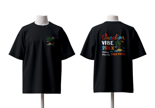 Summer Vacation Vibes T-Shirt Design Template