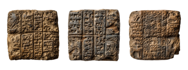Ancient Cuneiform Tablets Showcasing Early Writing Techniques and Symbols