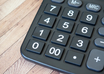 Calculator on a table