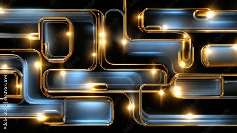 Aufkleber digital circuitry elegance: intricate lines of light converge in a symphony of technological prowess