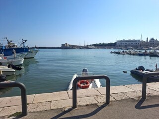 Close up photo of Bari city. Italy, 10 of August. 2025