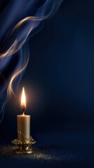 Elegant all saints day typography with golden flame design