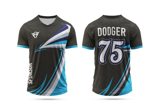 Editable Sports Jersey Design Template